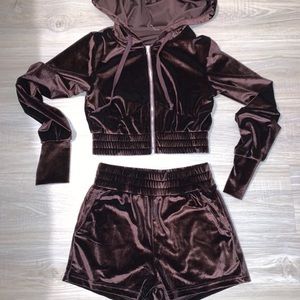 Velour Short Set